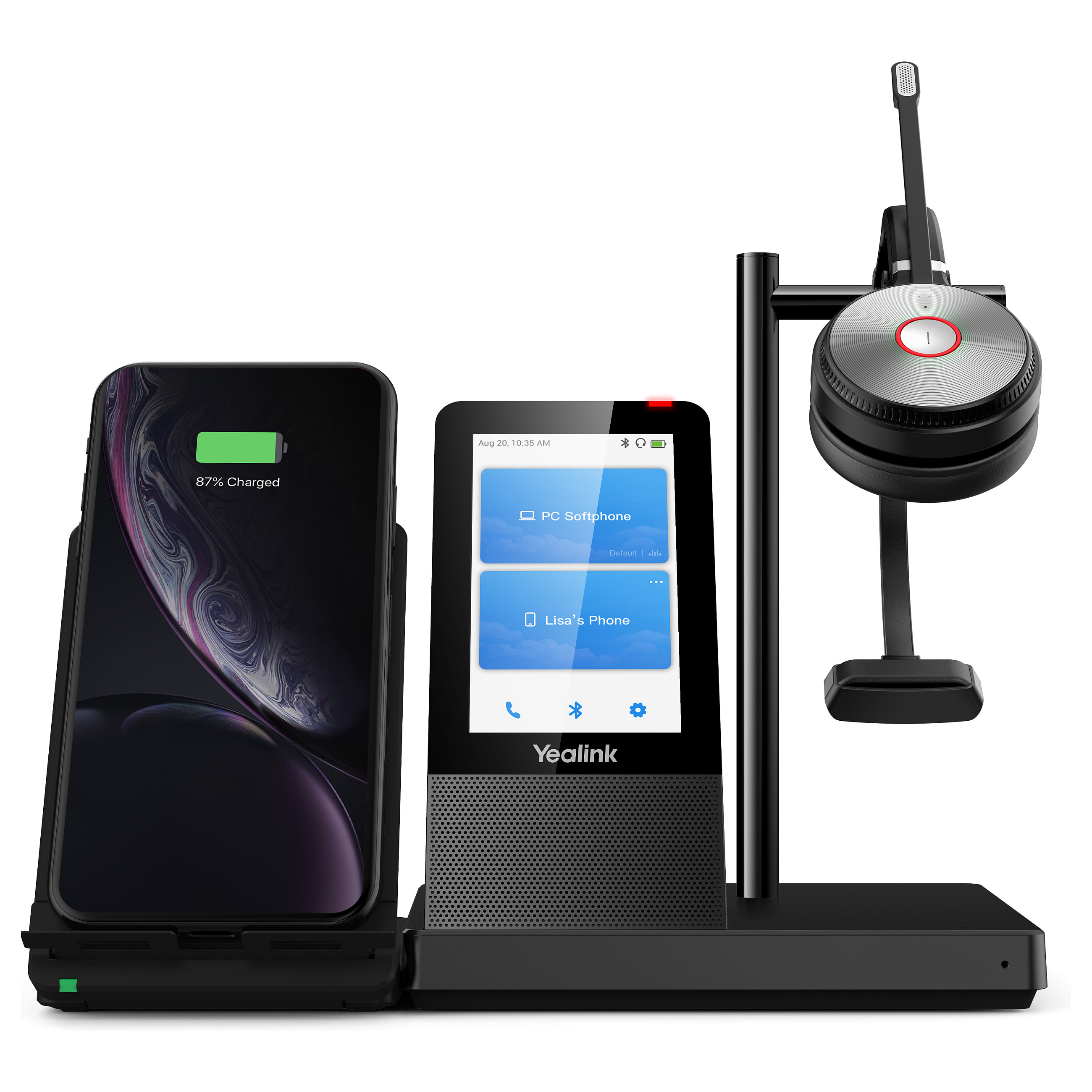 Bežične slušalice YEALINK WH66 Mono UC (DECT, Bluetooth, do 13h baterije, domet 160m)-0
