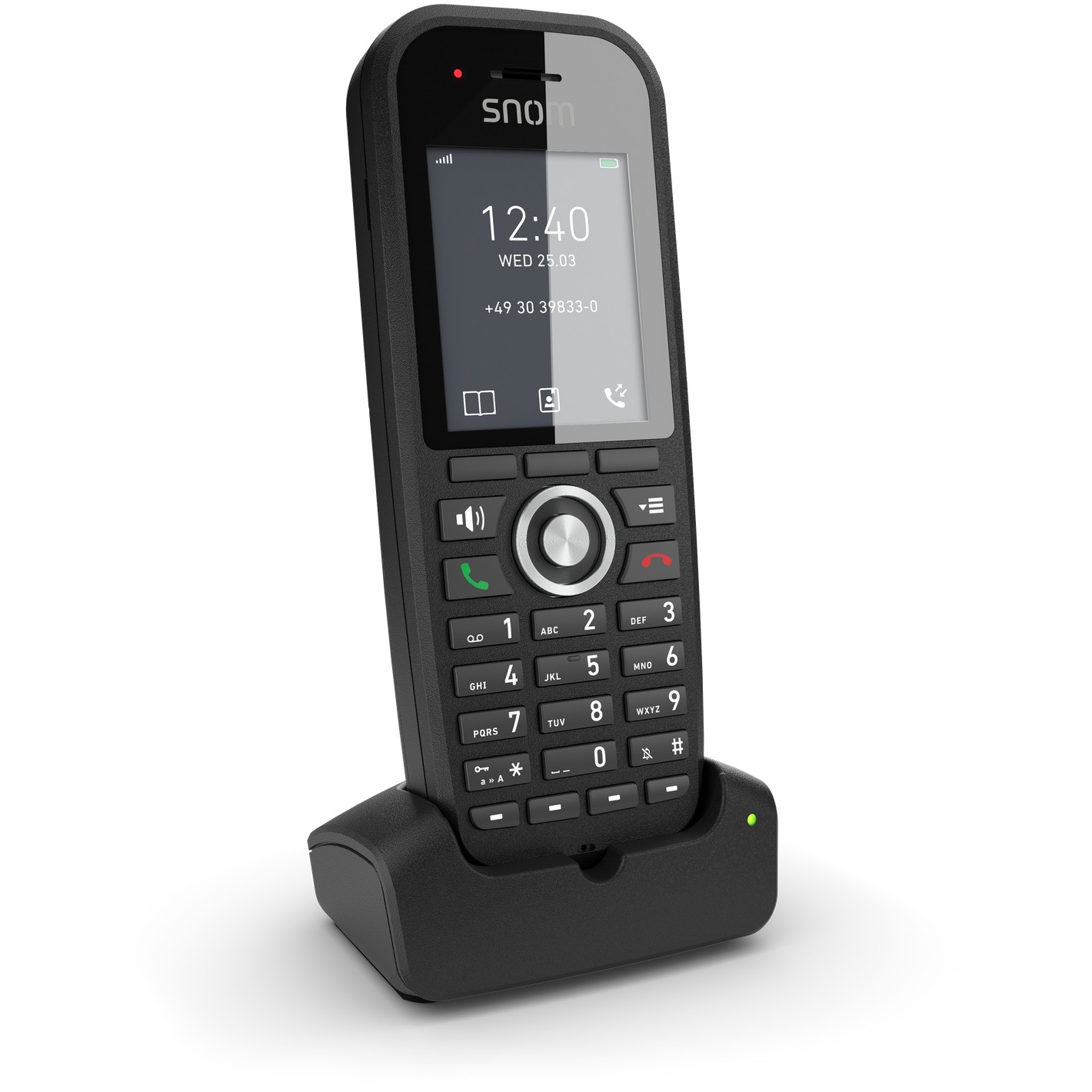 DECT telefon Snom M30 IP DECT Handset EU - bežični slušalica - crna boja-2