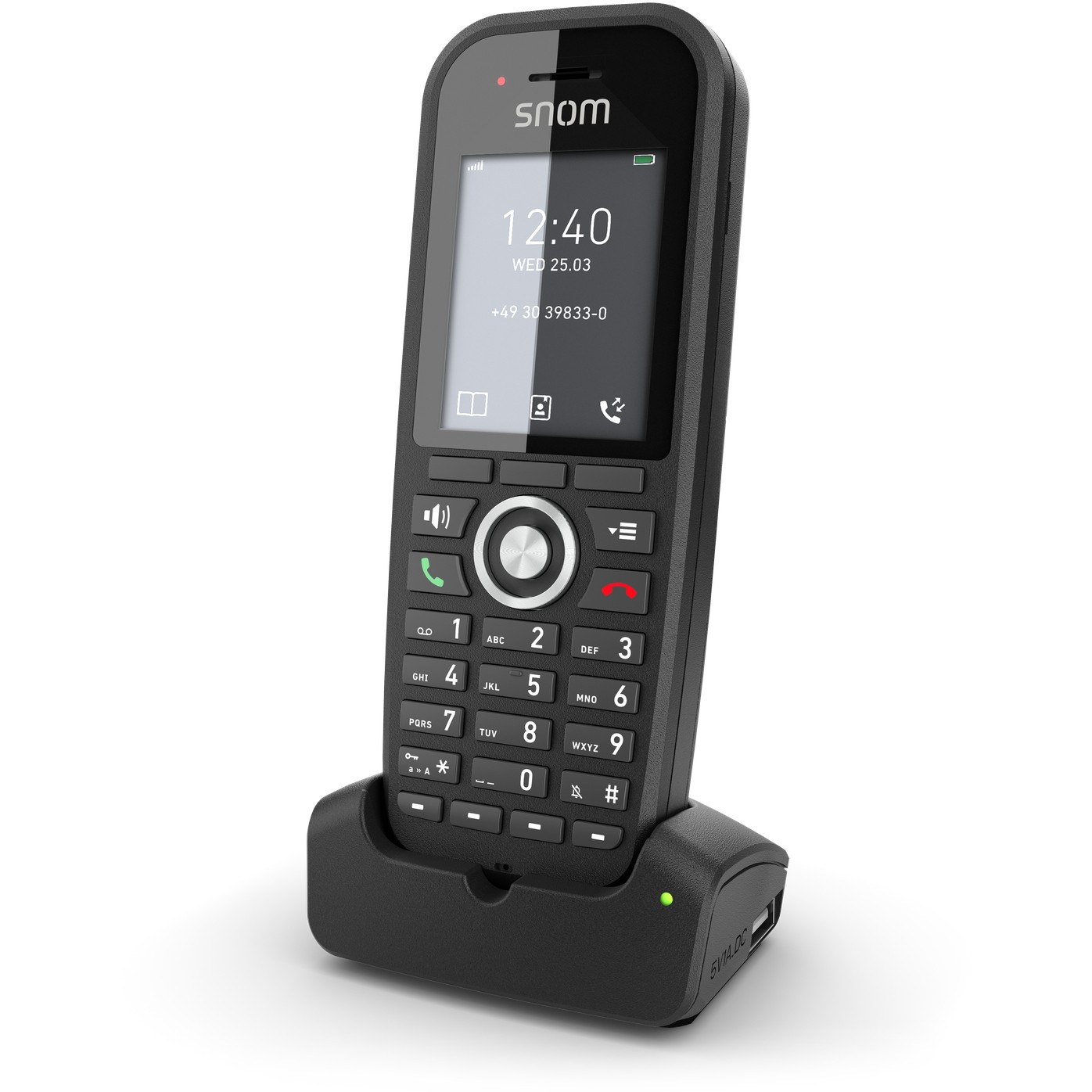 DECT telefon Snom M30 IP DECT Handset EU - bežični slušalica - crna boja-3