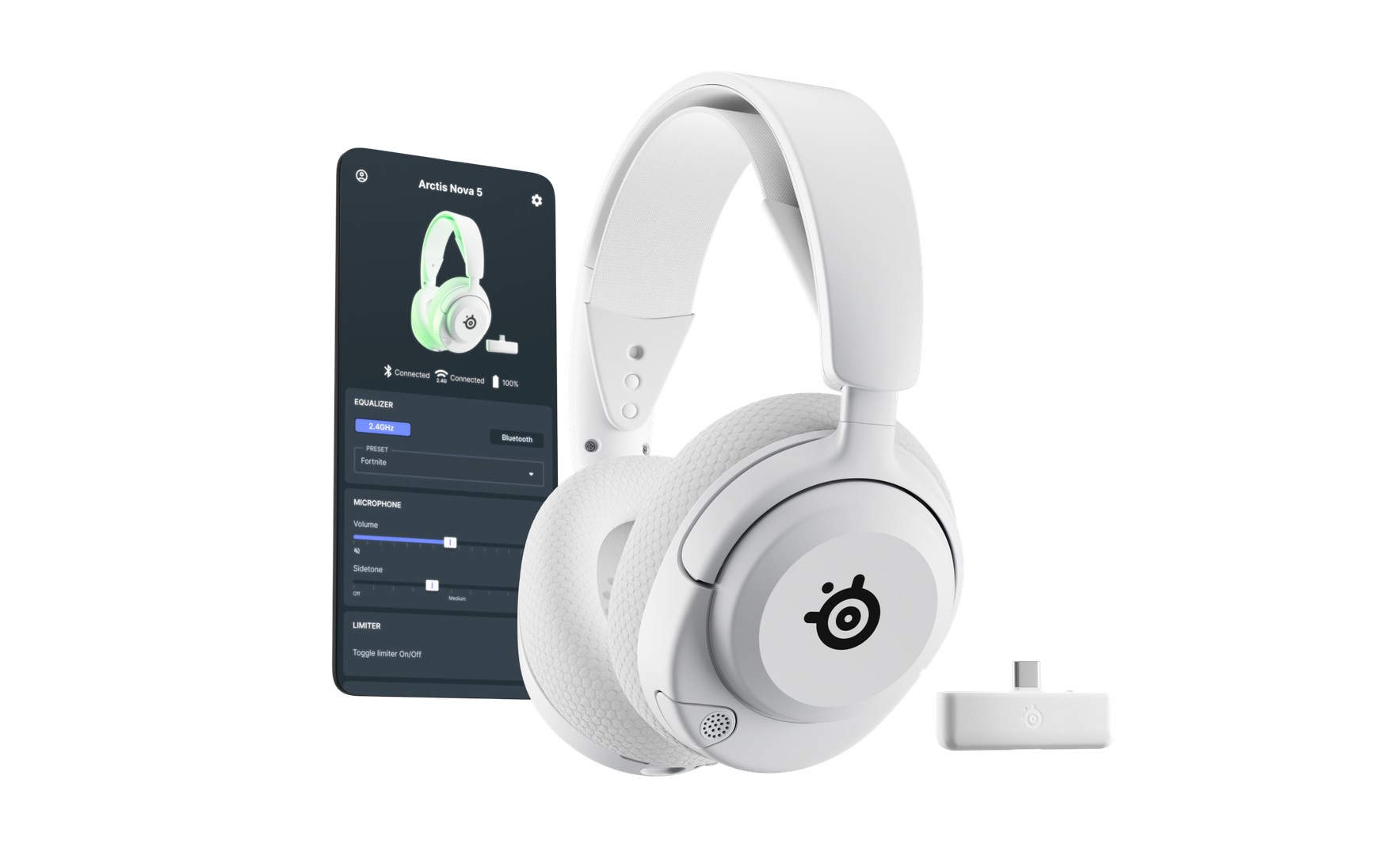 Gaming slušalice STEELSERIES Arctis Nova 5X Wireless White (PC/PS/Xbox/Switch, 60h baterija, Bluetooth)-0