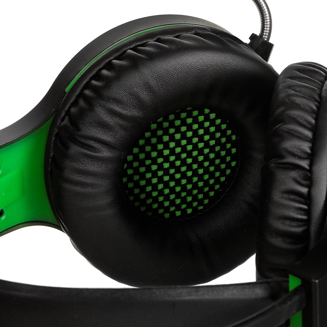 Esperanza EGH430 Headphones with microphone Headband Black, Green-3