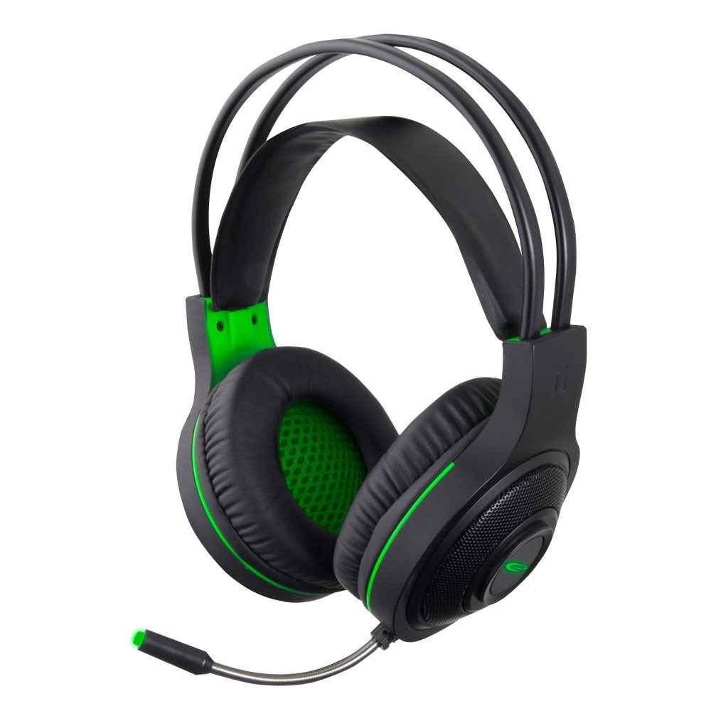 Esperanza EGH430 Headphones with microphone Headband Black, Green-0