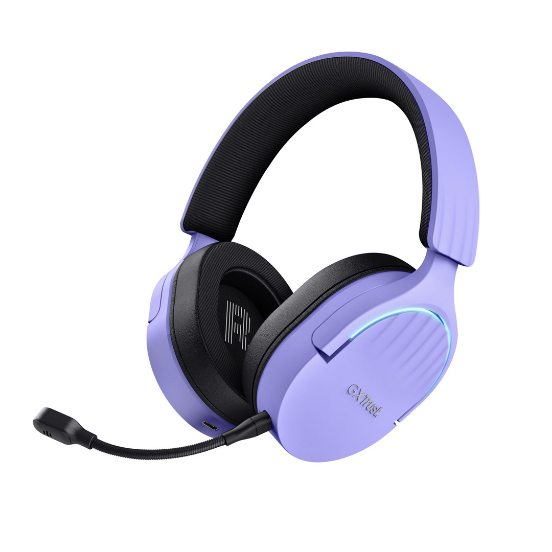 Headset TRUST GXT 491P FAYZO Wired & bežični Gaming USB Type-A Bluetooth Crna, Ljubičasta-1
