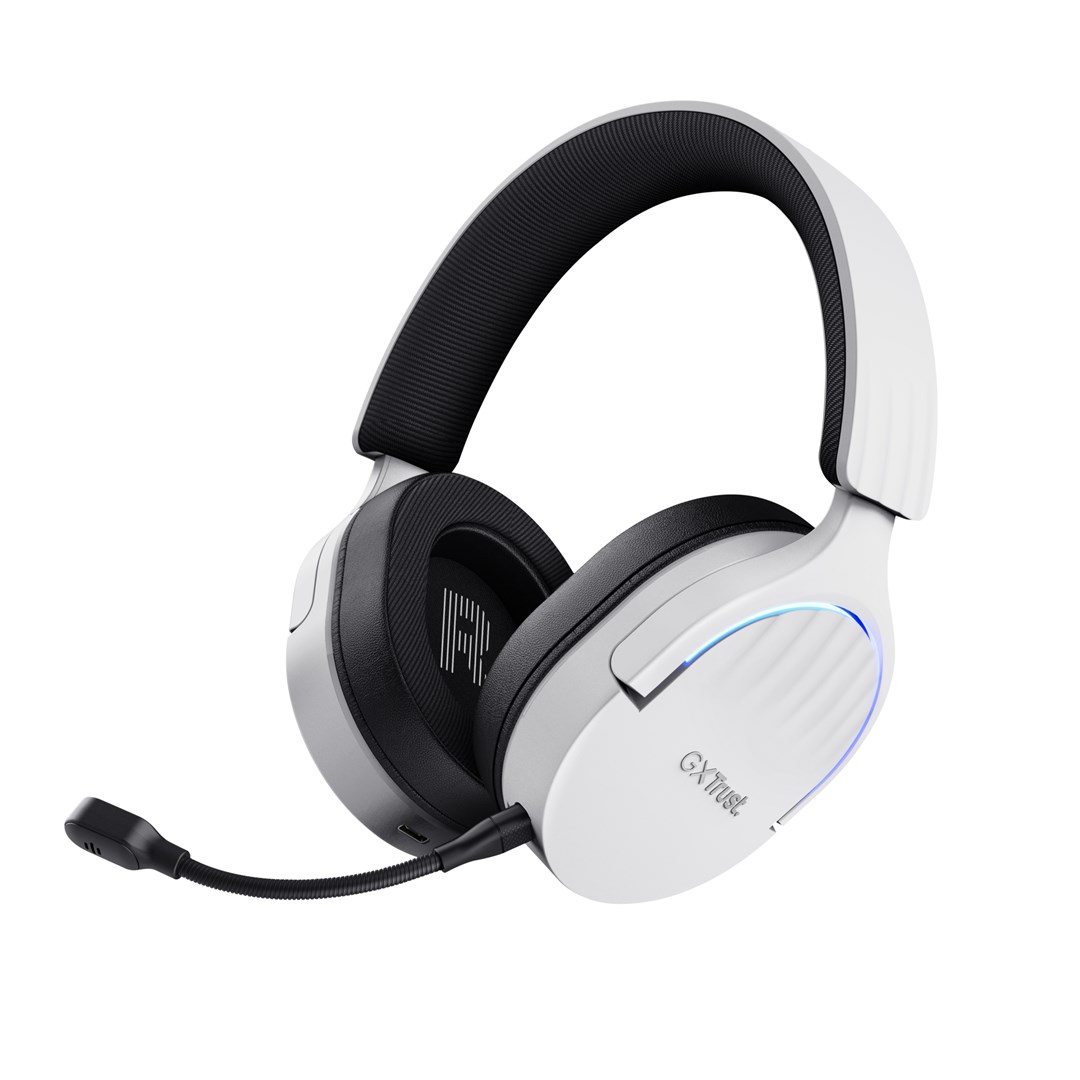 Slušalice TRUST GXT 491W FAYZO Wired & bežični Gaming USB Type-C Bluetooth Crna, Bijela-1