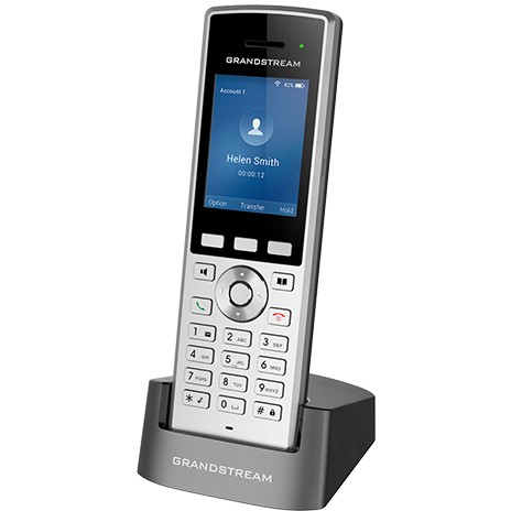 IP telefon GRANDSTREAM WP822 (Wi-Fi, 2 linije, LCD, crna/srebrna boja)