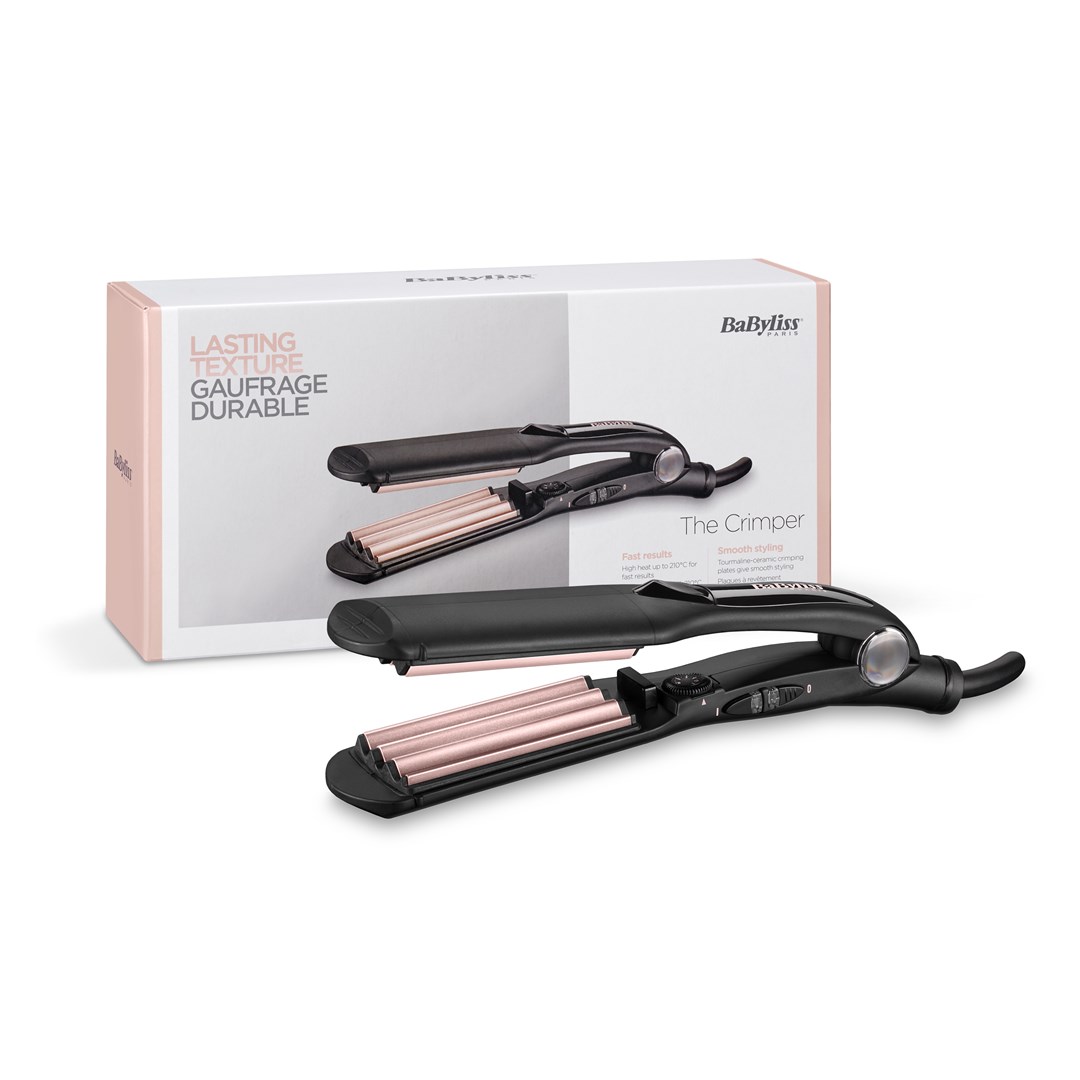 Uvijač za kosu BABYLISS The Crimper 1.8 m crna, roza-2