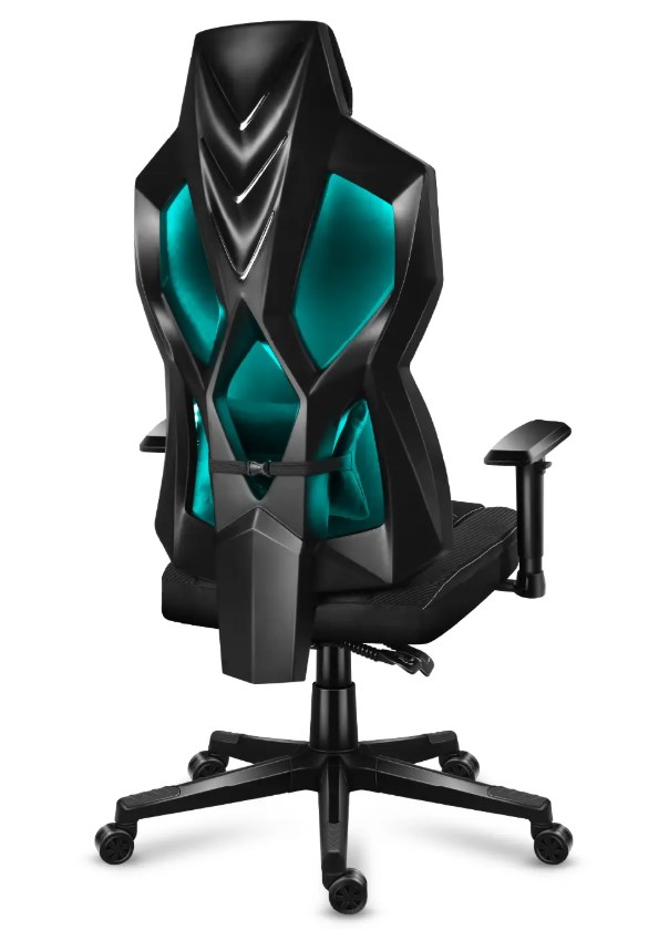 Gaming stolica HUZARO Combat 6.2 Black RGB (maksimalna visina 133 cm, nagib 90 - 120°, PU HD koža, nosivost do 150 kg)-8