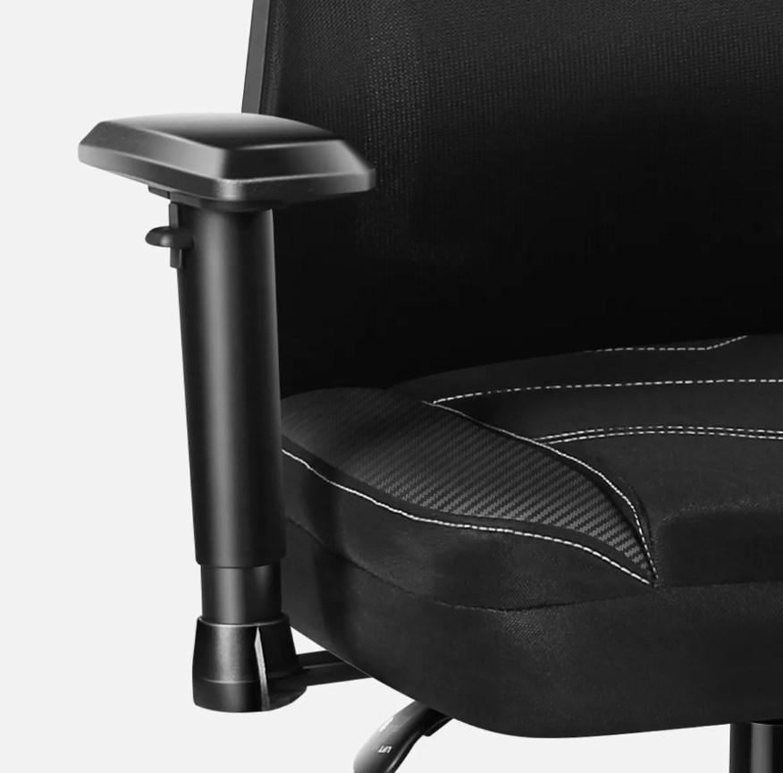 Gaming stolica HUZARO Combat 6.2 Black RGB (maksimalna visina 133 cm, nagib 90 - 120°, PU HD koža, nosivost do 150 kg)-12