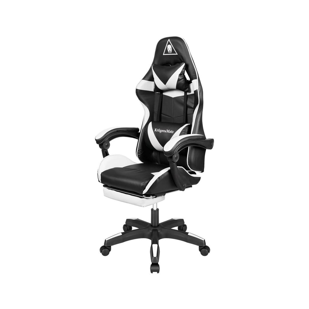 Gaming stolica Kruger&Matz GX-150 Black White-0
