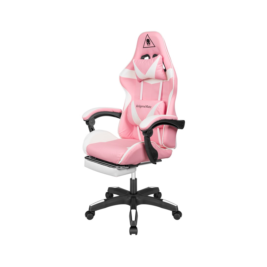 Gaming stolica KRUGER & MATZ GX-150 bijelo-roza boja-0
