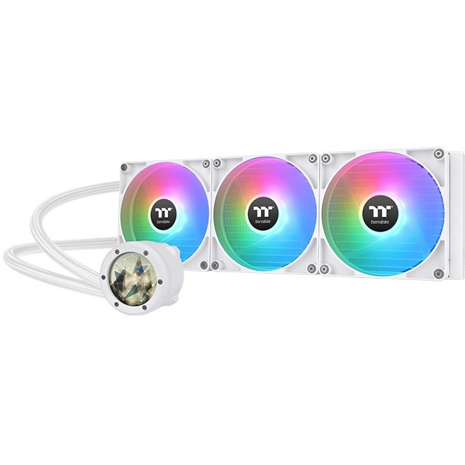 Hladnjak → THERMALTAKE → TH420 V2 Ultra ARGB Sync All-In-One Liquid Cooler Snow Edition (3 ventilatora, bijela boja)-0