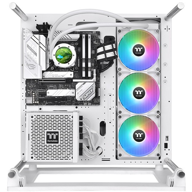 Hladnjak → THERMALTAKE → TH420 V2 Ultra ARGB Sync All-In-One Liquid Cooler Snow Edition (3 ventilatora, bijela boja)-4