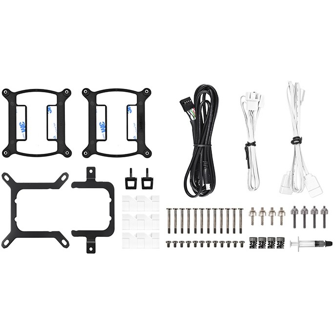 Hladnjak → THERMALTAKE → TH420 V2 Ultra ARGB Sync All-In-One Liquid Cooler Snow Edition (3 ventilatora, bijela boja)-6