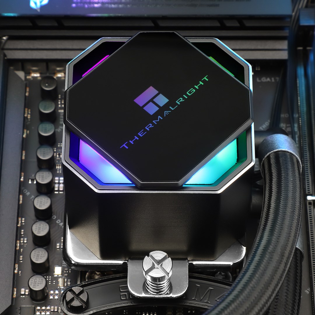 Vodeno hlađenje THERMALRIGHT Frozen Prism 360 BLACK (RGB, 360mm, crno)-7