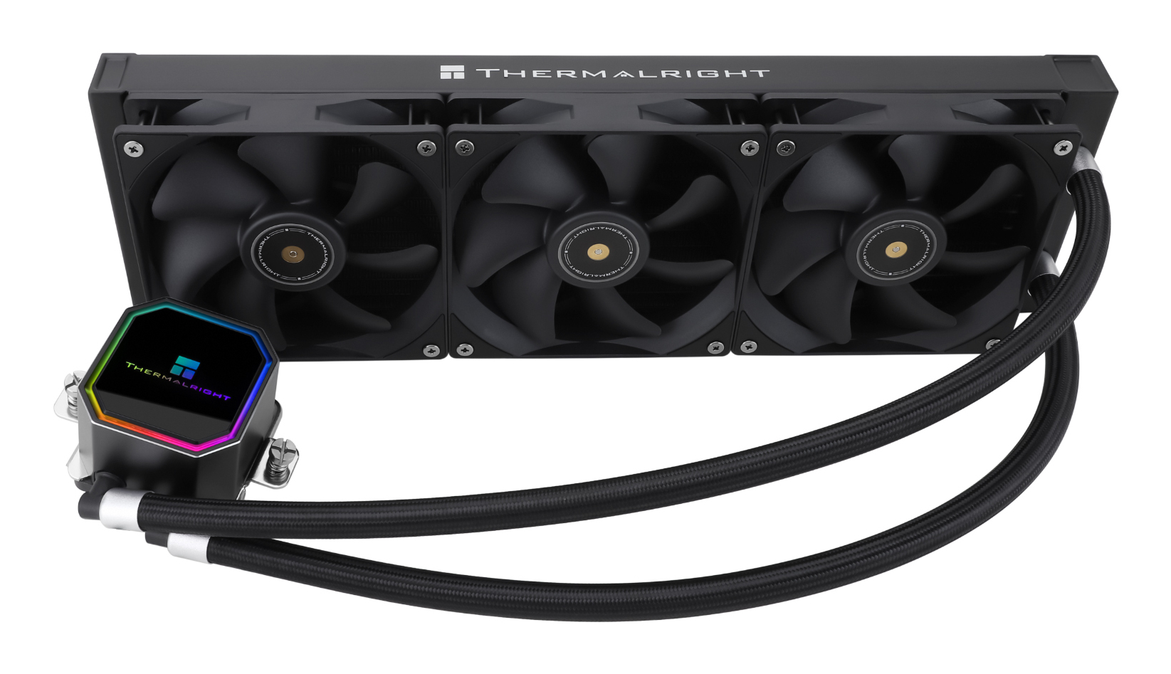 Vodeno hlađenje THERMALRIGHT Frozen Prism 360 BLACK (RGB, 360mm, crno)-2