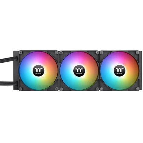 All-in-one liquid cooler THERMALTAKE TH420 (rated voltage 5 V, pump voltage 12 V, fan dimensions 140 x 140 x 25 mm, radiator depth 13.9 cm, radiator height 2.7 cm, radiator width 45.6 cm, maximum airflow 84.32 cfm)-3
