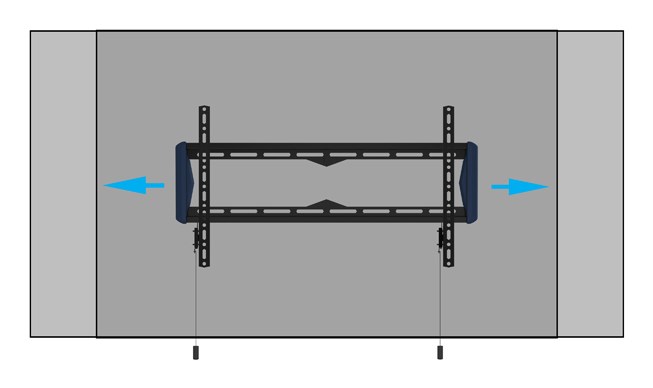 Zidni nosač za TV B-TECH BT5442/B (do 80", 70 kg)-7