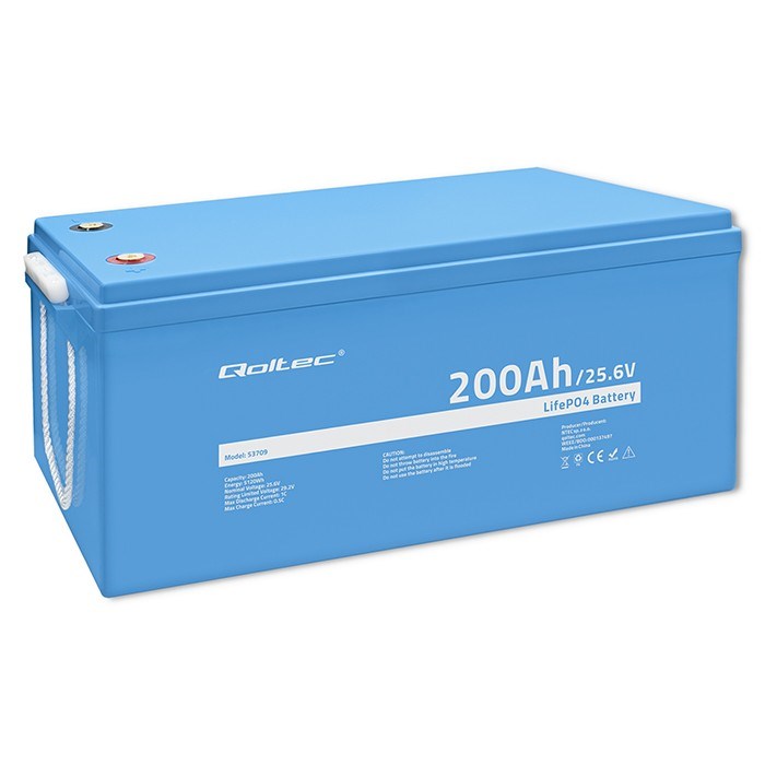 Baterija QOLTEC LiFePO4 25.6V 200Ah s BMS-om