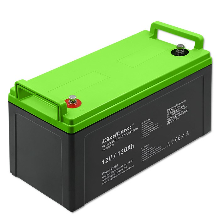 Akumulator QOLTEC Gel 12V 120Ah (53081)-0