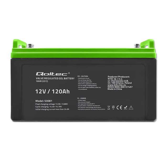 Akumulator QOLTEC Gel 12V 120Ah (53081)-6