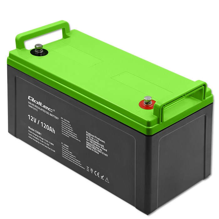 Akumulator QOLTEC Gel 12V 120Ah (53081)-4