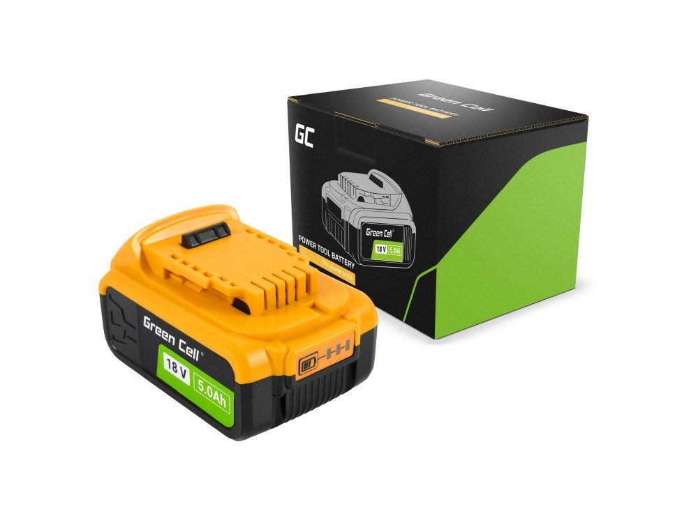 Baterija za aku alat GREEN CELL PTDW18V5 (18V, 5.0Ah, za DeWalt XR)-1