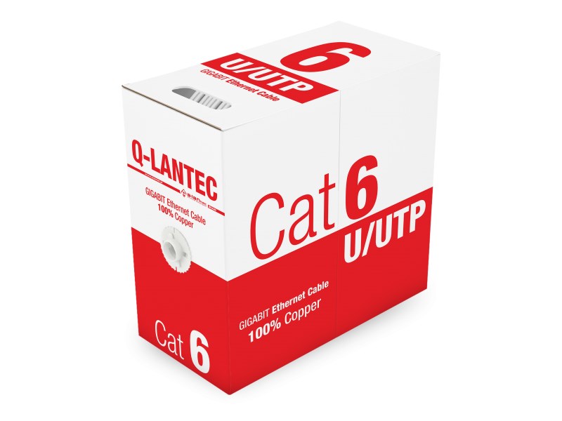 Mrežni kabel A-LAN KIU6PVC305Q 305 m Cat6 U/UTP (UTP) Sivi-0