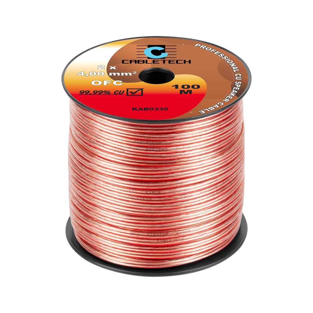 Zvučnički kabel CABLETECH KAB0350 (2x4.0mm², OFC, na metar)