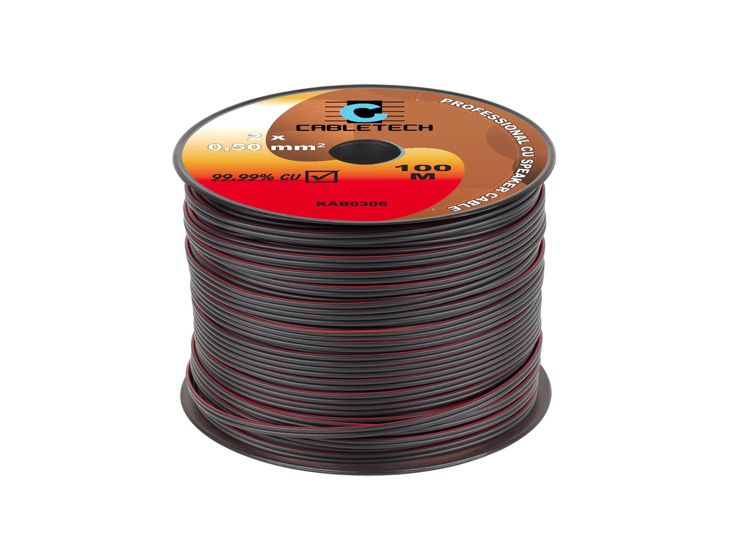 Speaker cable 0.5mm black