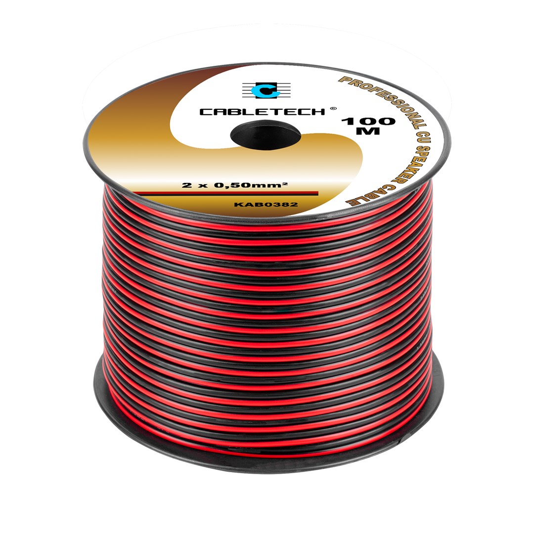 Speaker cable 0.5mm black-red-0
