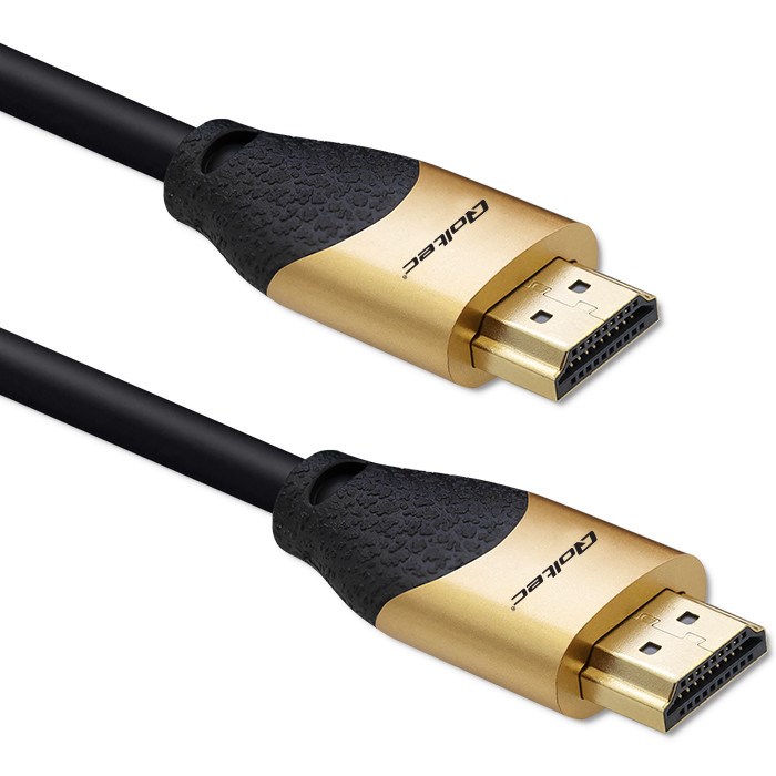 Qoltec 50354 HDMI v2.1 Cable Ultra high speed 8K | 60Hz | 30AWG | GOLD | 1m-1