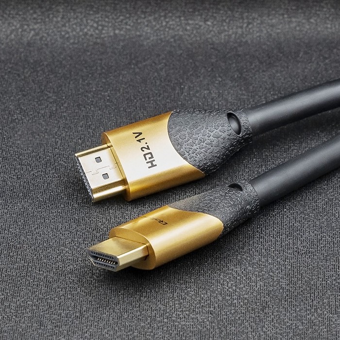 Qoltec 50354 HDMI v2.1 Cable Ultra high speed 8K | 60Hz | 30AWG | GOLD | 1m-6