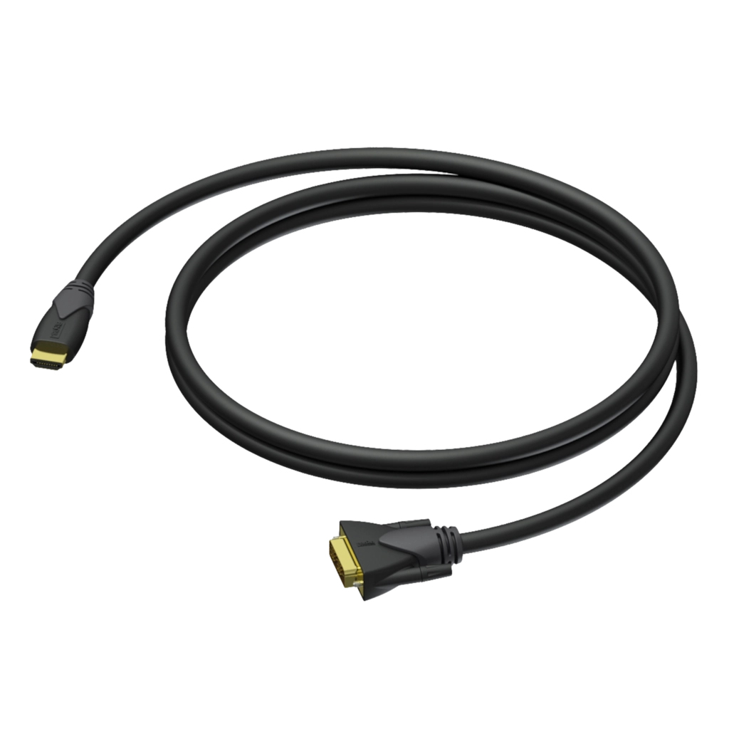 Procab HDMI - DVI-D 3 meters black (CLV160/3)-0