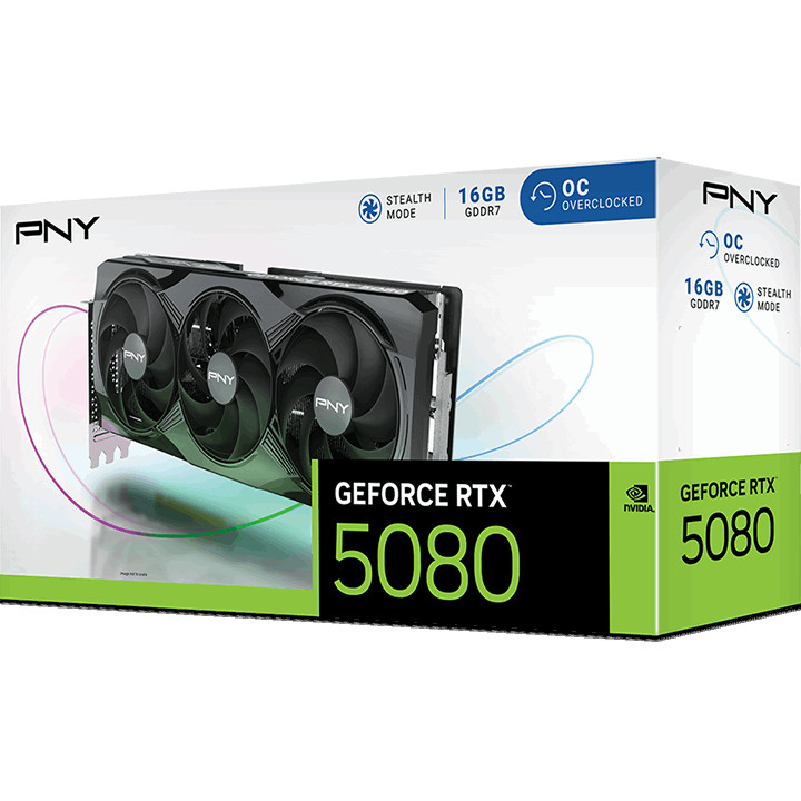 Grafička kartica PNY GeForce RTX 5080 Overclocked Triple Fan (16GB GDDR7)-9