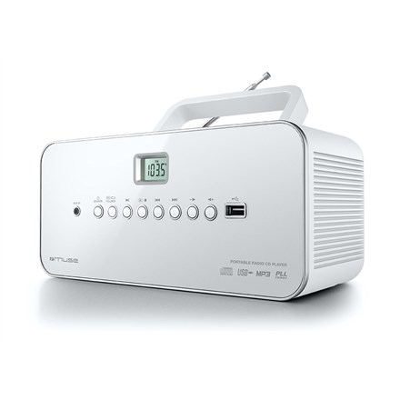 Prijenosni radio CD/MP3 player MUSE M-28 RDW (USB, bijela boja)-4