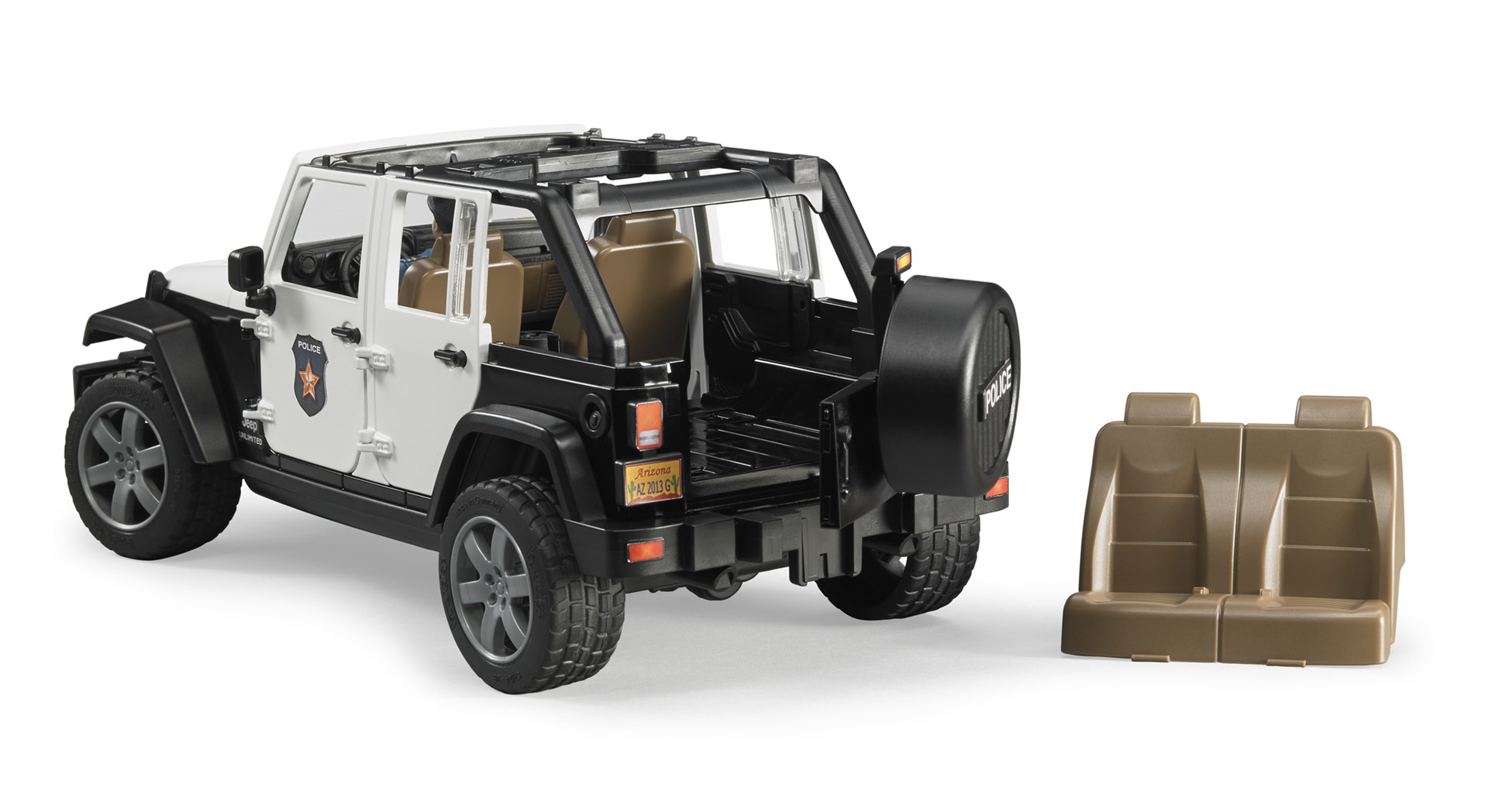 Automobil MAISTO Jeep Wrangler Unlimited Rubicon Police (02802)-5
