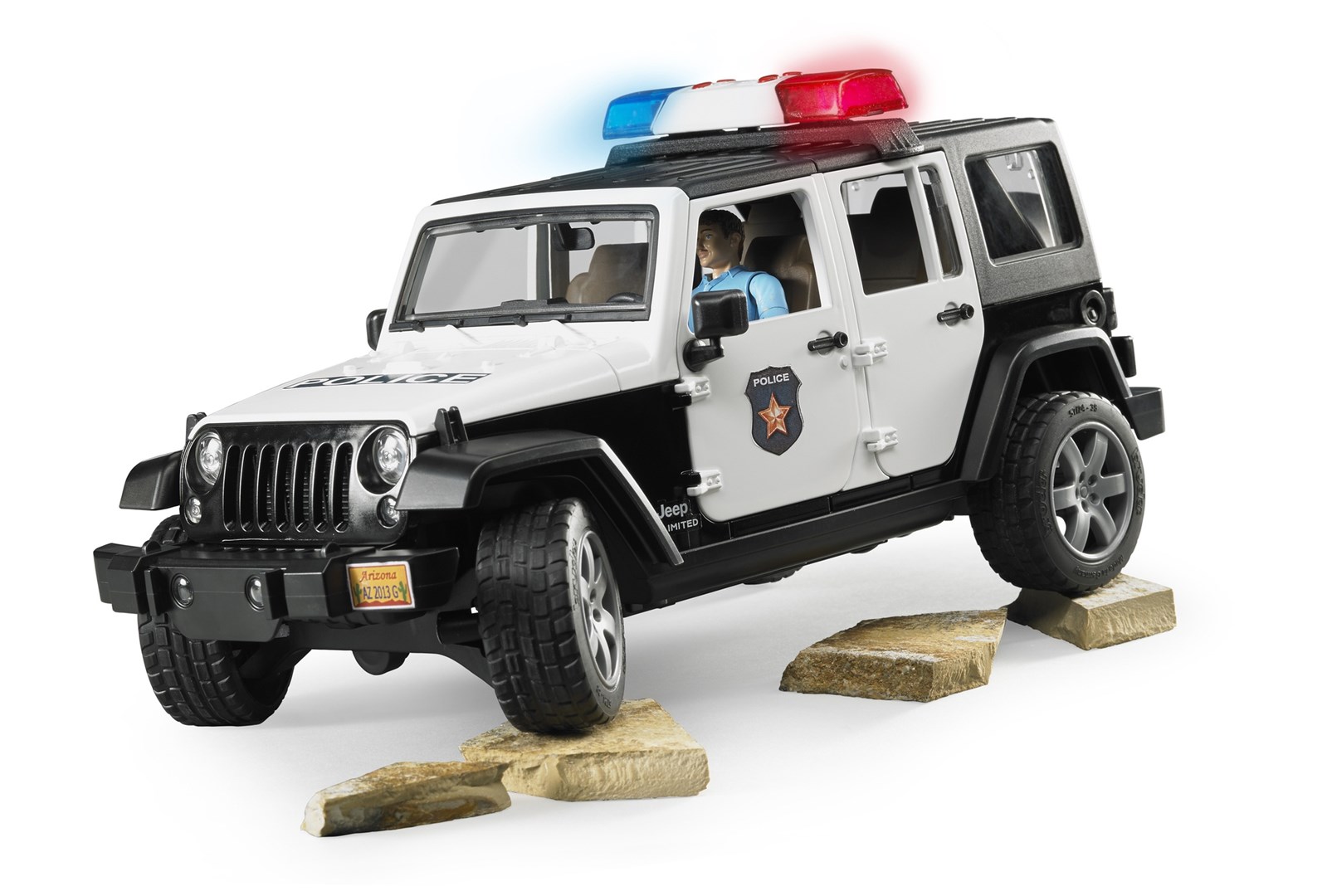 Automobil MAISTO Jeep Wrangler Unlimited Rubicon Police (02802)-3