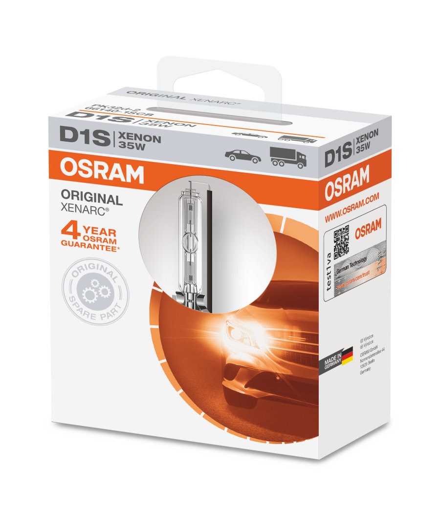 Auto žarulja OSRAM XENARC ORIGINAL D1S (Xenon, 35W, PK32d-2, 4150K)-1