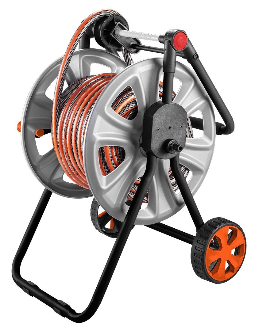 Kolica za vrtno crijevo NEO TOOLS 15-792 (za 60m 1/2" crijeva, aluminijska konstrukcija)-2