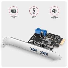 Axagon PCEU-232RS PCIe kontroler (2x vanjski USB, 2x unutarnji USB, 5Gbps, PCIe 2.0)-0