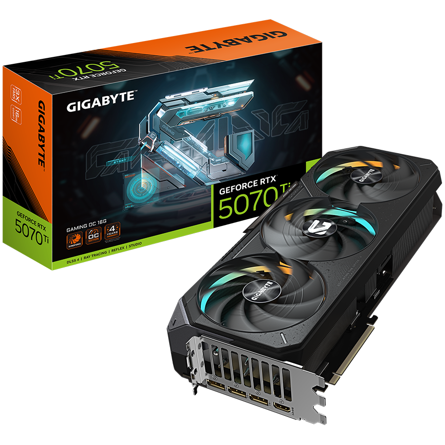 Grafička kartica GIGABYTE GeForce RTX 5070 Ti GAMING OC 16G (16GB GDDR7, 256bit, PCI-E 5.0, 2588 MHz, 3 x DP 2.1a, 1 x HDMI 2.1b)-5