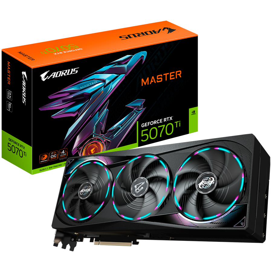 Grafička kartica GIGABYTE AORUS GeForce RTX 5070 Ti MASTER 16G (16GB GDDR7, 256bit, PCI-E 5.0, 2670 MHz, 3 x DP 2.1a, 1 x HDMI 2.1b)-13