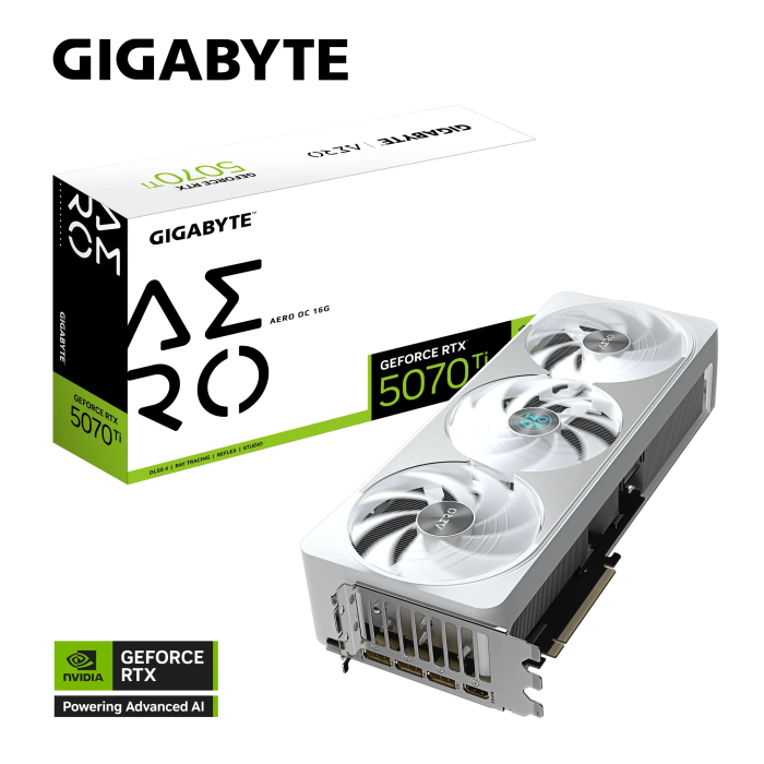 Grafička kartica GIGABYTE GeForce RTX 5070 Ti AERO OC 16G (16GB GDDR7, 256bit, PCI-E 5.0, 2588 MHz, 3 x DP 2.1a, 1 x HDMI 2.1b)-8