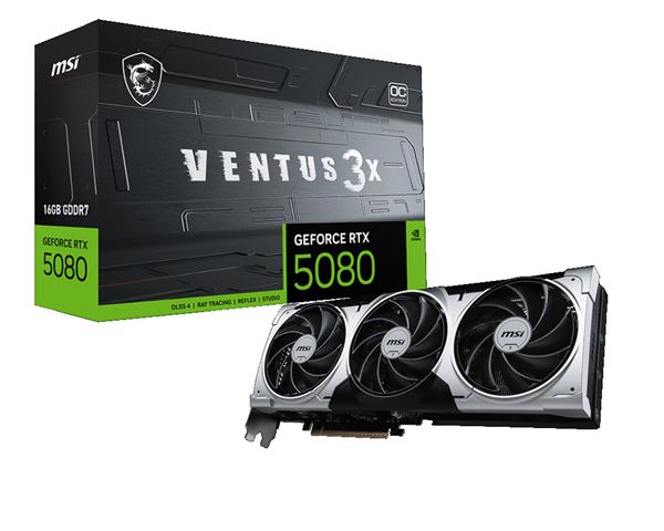Grafička kartica MSI VENTUS GEFORCE RTX 5080 16G 3X OC PLUS (16 GB GDDR7)-0
