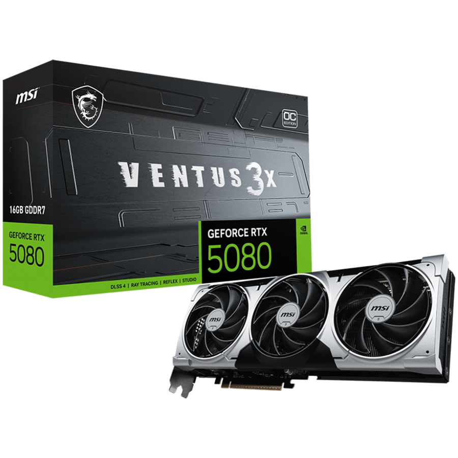 Grafička kartica MSI VENTUS GEFORCE RTX 5080 16G 3X OC PLUS (16 GB GDDR7)-1