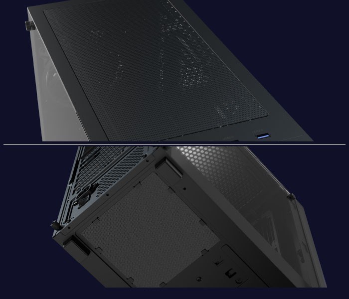 Kućište AEROCOOL PGS DESIGNER-G-BK-v1 (Midi Tower, crna boja)-3