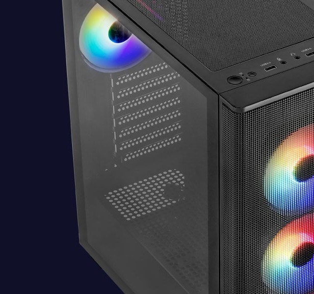 Kućište AEROCOOL PGS DESIGNER-G-BK-v1 (Midi Tower, crna boja)-4