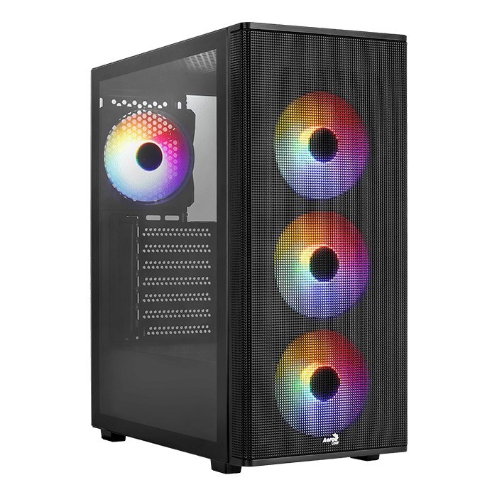 Kućište AEROCOOL PGS DESIGNER-G-BK-v1 (Midi Tower, crna boja)-8