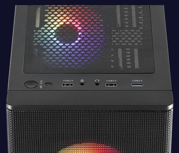 Kućište AEROCOOL PGS DESIGNER-G-BK-v1 (Midi Tower, crna boja)-1