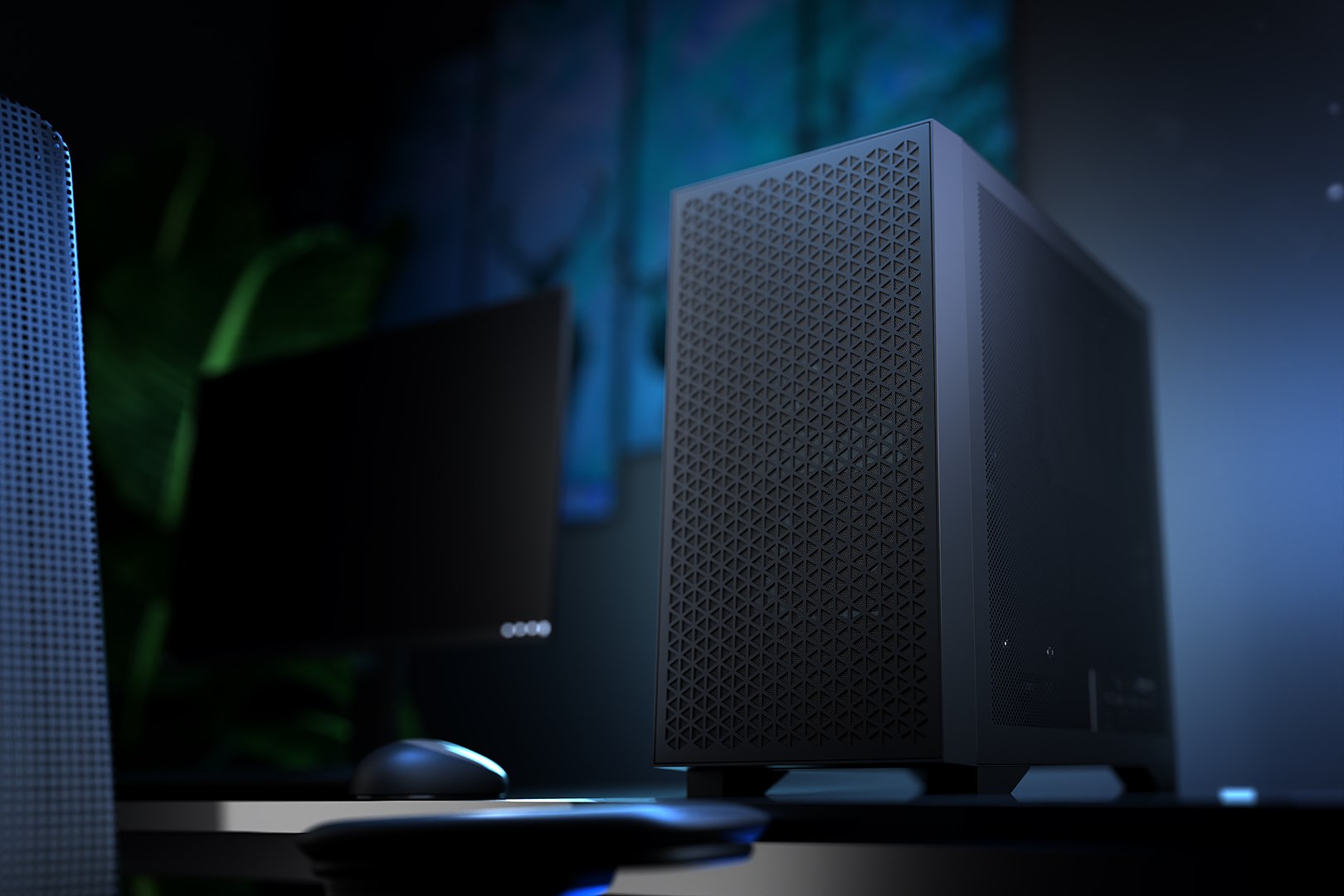 Računalno kućište LOGIC CONCEPT Dart Pro Mini (mATX, Mini-ITX, 3 ventilatora, USB-C, crna boja)-3